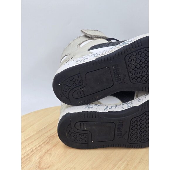 Puma Rebound LayUp Mid Little Kid 'Grey Violet Black' size 1C - Picture 8 of 9